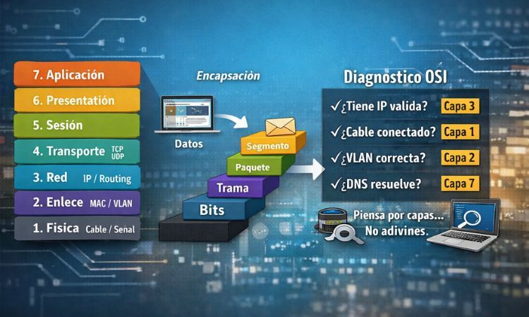 Modelo OSI paso a paso para entenderlo de verdad